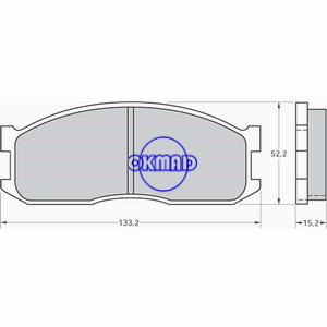 KIA Besta Bongo Box K2500 K2700 MAZDA E-SERIE Box Bus Pastilhas de freio FMSI:8319-D1199 OEM:0K60A-33-28Z SF04-33-28Z FDB547 FDB757 GDB737 GDB983 WVA:20002 20191 20192, FF547